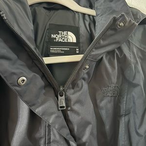 North face long rain jacket!